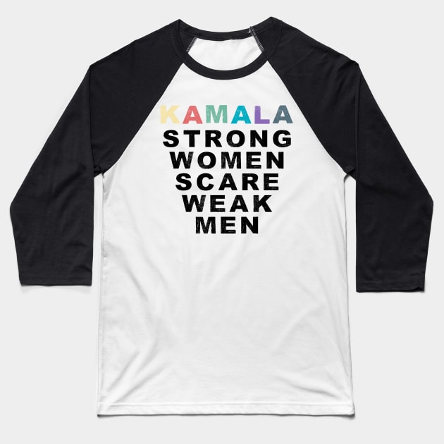 Kamala Strong American Women Leader The Future is Female Girl Power Baseball T-Shirt by gillys